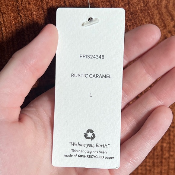 Pink Rose Turtleneck Rustic Caramel Color Lg - Picture 8 of 9